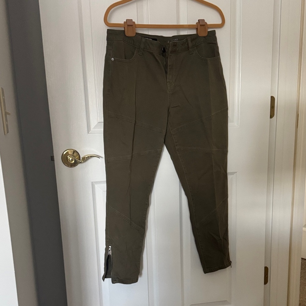 Simply Vera Vera Wang Olive Skinny Pants